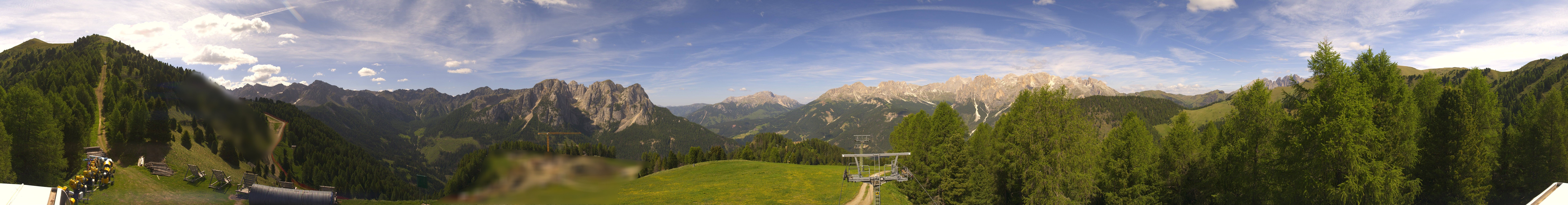 Archived image Webcam Dolomites Panorama - Pozza di Fassa