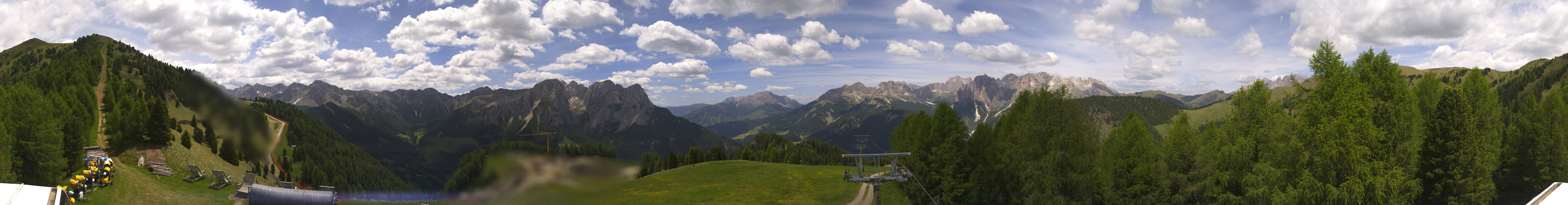 Archived image Webcam Dolomites Panorama - Pozza di Fassa