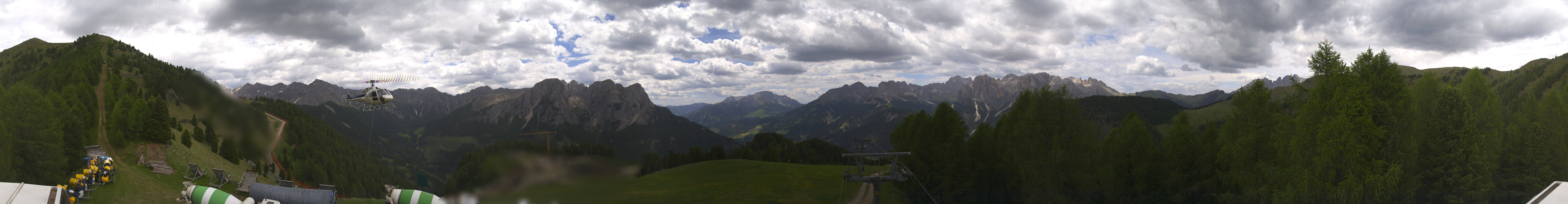 Archived image Webcam Dolomites Panorama - Pozza di Fassa