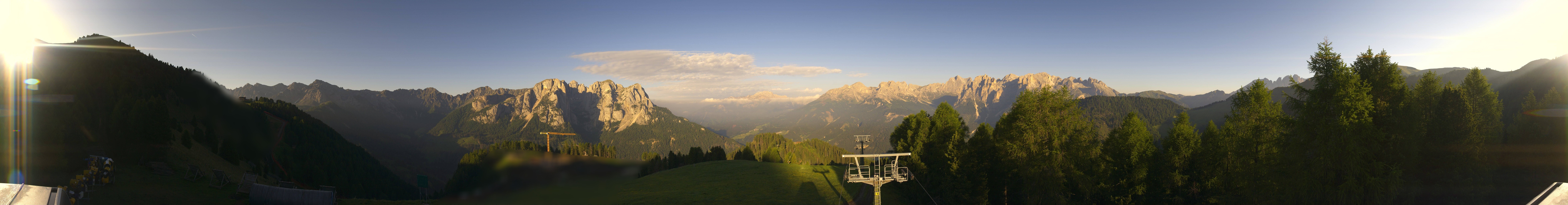 Archived image Webcam Dolomites Panorama - Pozza di Fassa