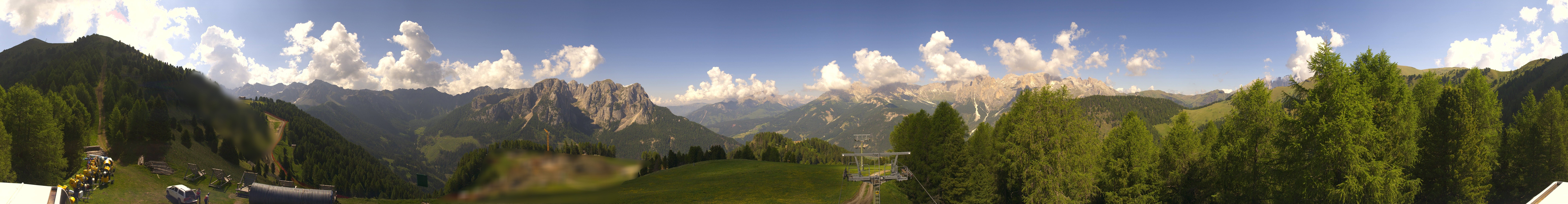 Archived image Webcam Dolomites Panorama - Pozza di Fassa