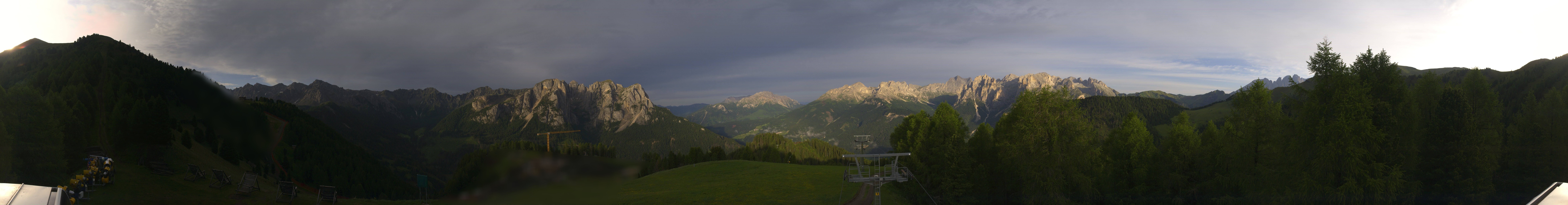 Archived image Webcam Dolomites Panorama - Pozza di Fassa