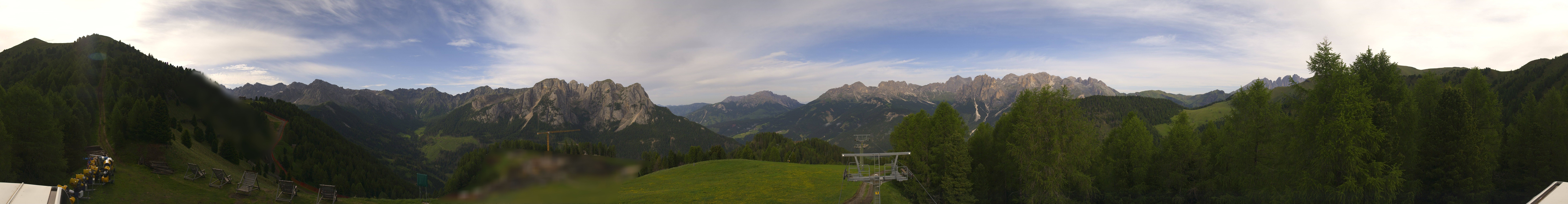 Archived image Webcam Dolomites Panorama - Pozza di Fassa