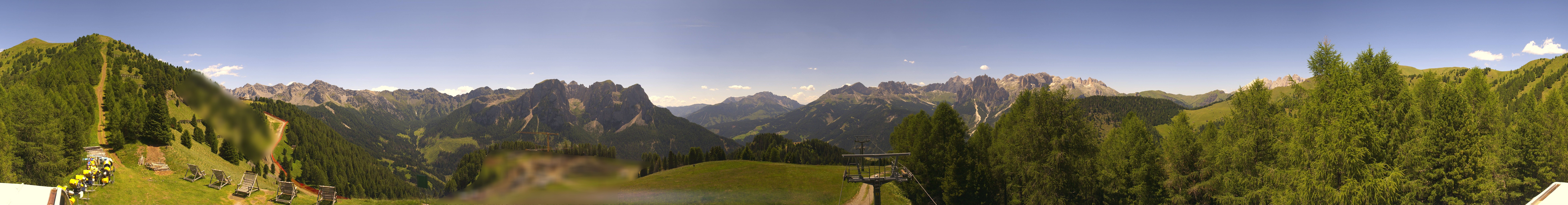 Archived image Webcam Dolomites Panorama - Pozza di Fassa