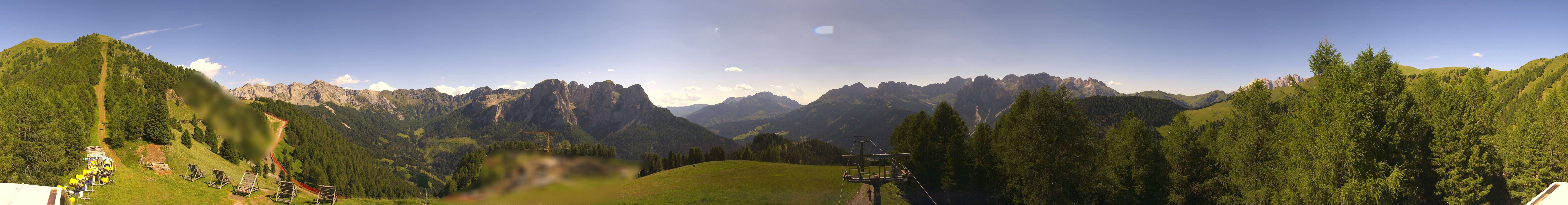 Archived image Webcam Dolomites Panorama - Pozza di Fassa