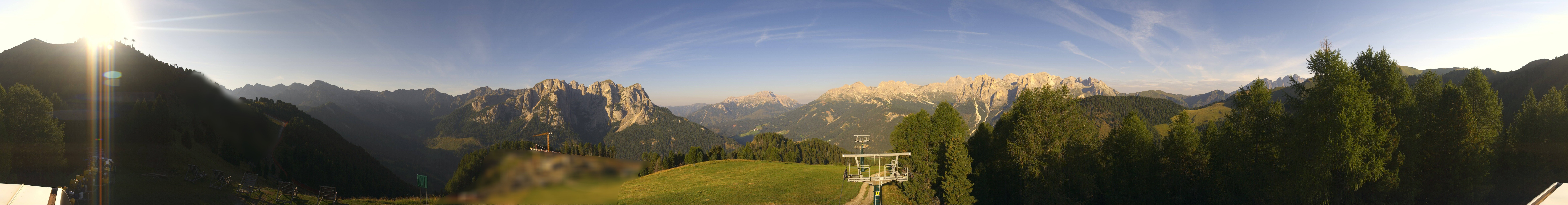 Archived image Webcam Dolomites Panorama - Pozza di Fassa