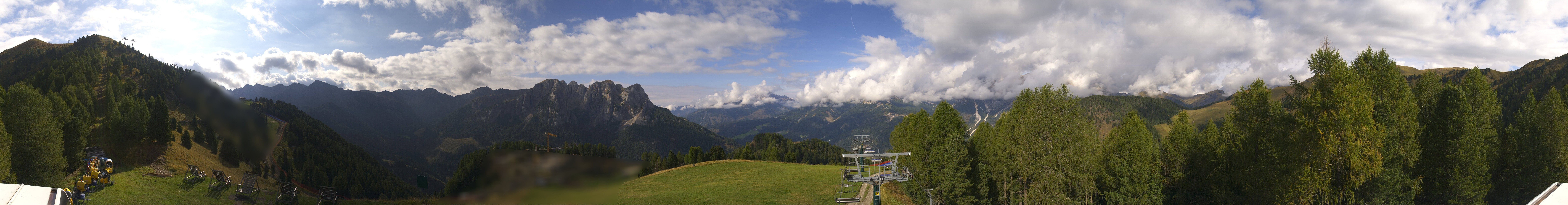Archived image Webcam Dolomites Panorama - Pozza di Fassa
