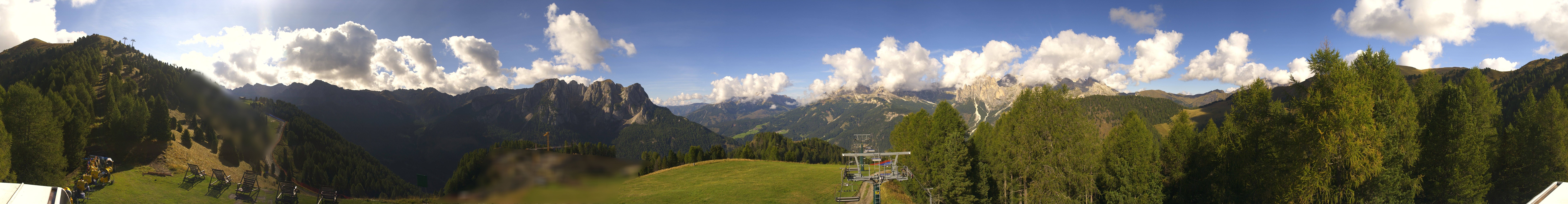 Archived image Webcam Dolomites Panorama - Pozza di Fassa