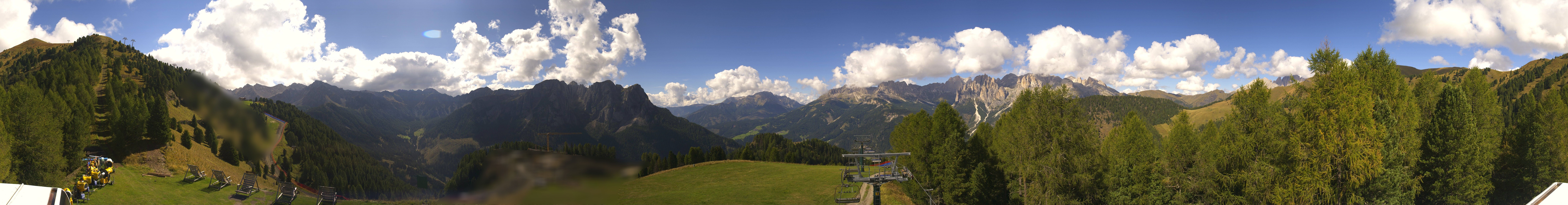 Archived image Webcam Dolomites Panorama - Pozza di Fassa