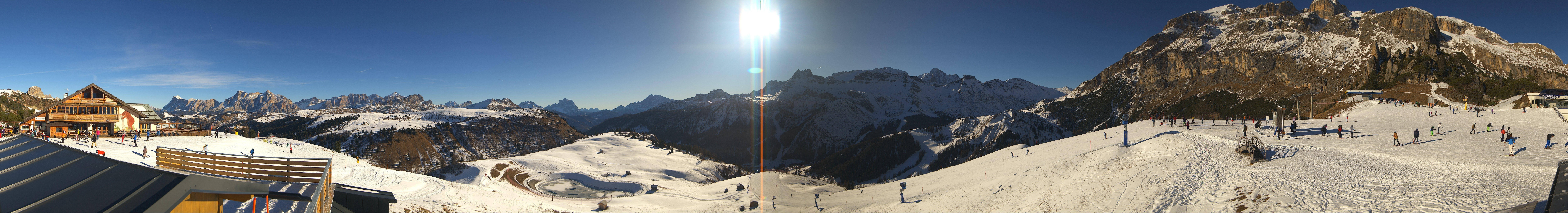 Archiv Foto Webcam Rundblick Bec de Roces, Arabba