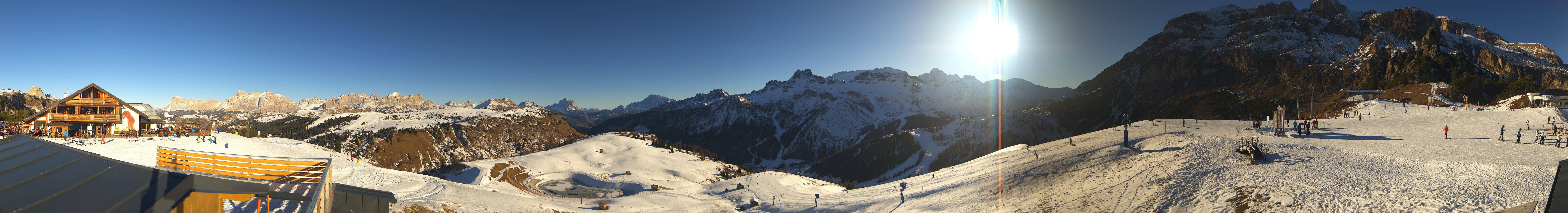 Archiv Foto Webcam Rundblick Bec de Roces, Arabba