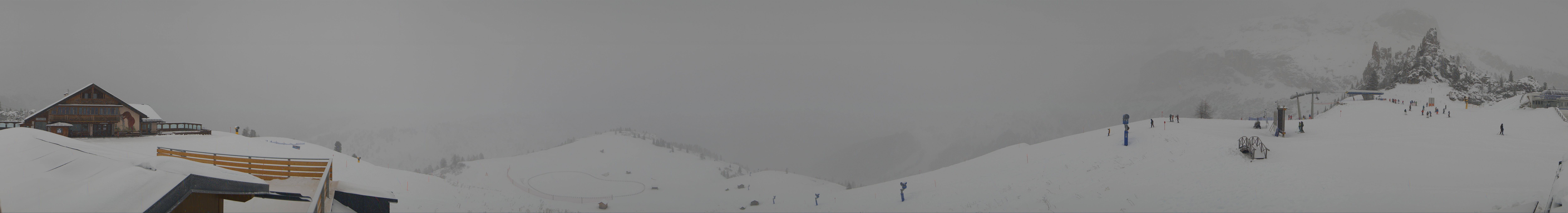 Archiv Foto Webcam Rundblick Bec de Roces, Arabba