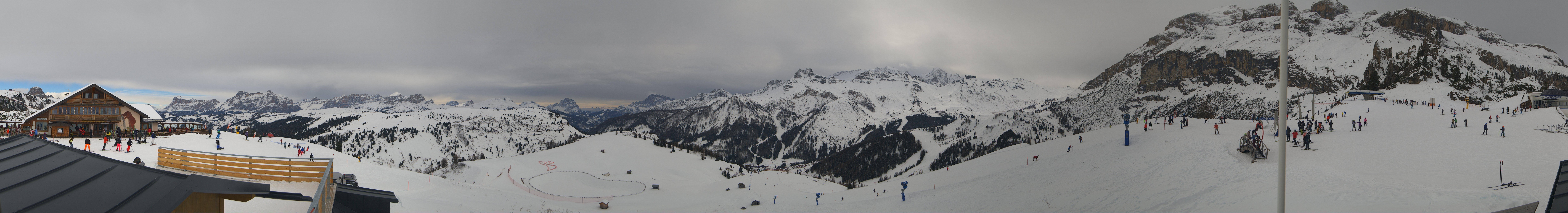 Archiv Foto Webcam Rundblick Bec de Roces, Arabba