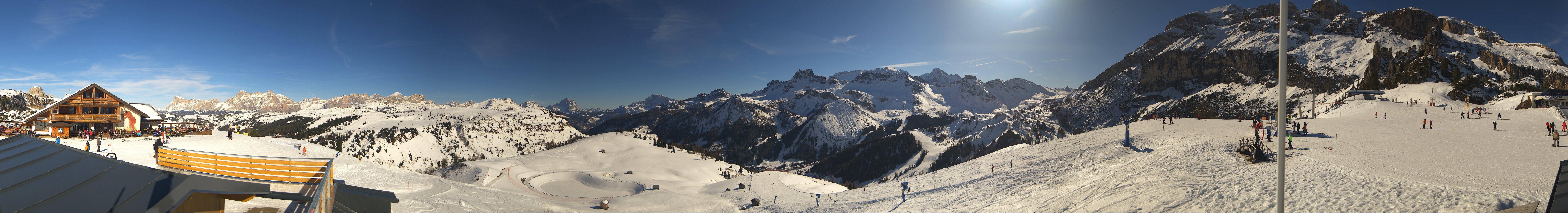 Archiv Foto Webcam Rundblick Bec de Roces, Arabba