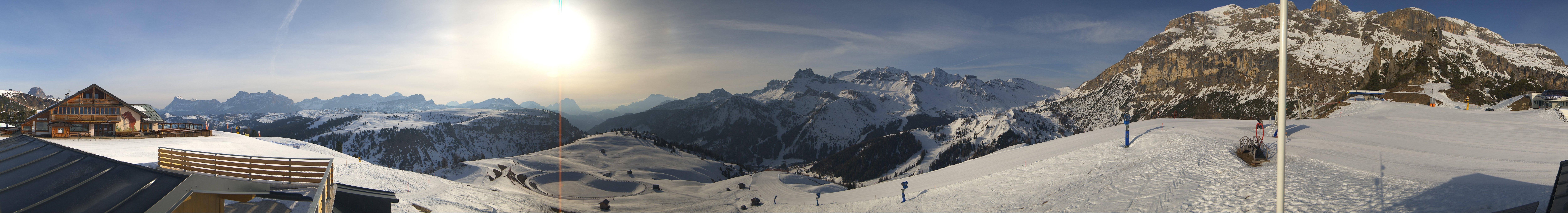 Archiv Foto Webcam Rundblick Bec de Roces, Arabba