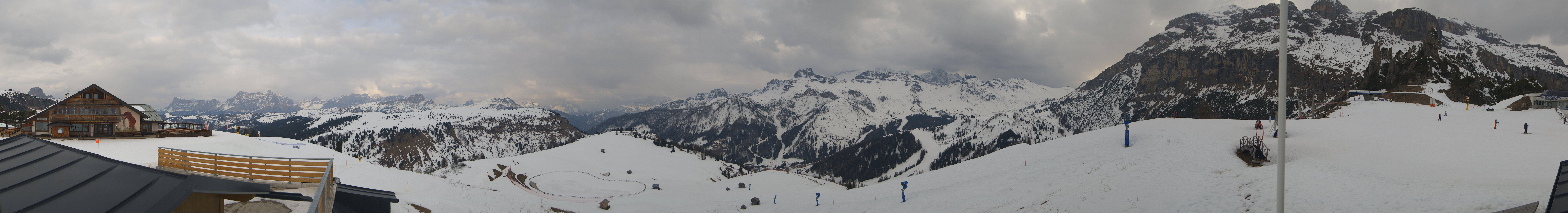 Archiv Foto Webcam Rundblick Bec de Roces, Arabba