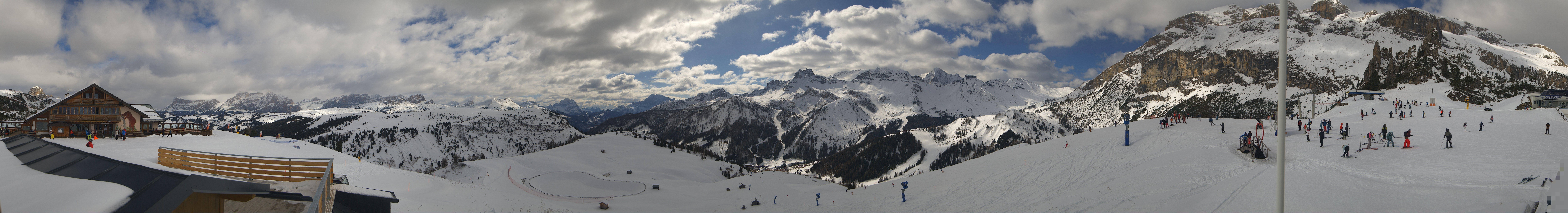 Archiv Foto Webcam Rundblick Bec de Roces, Arabba