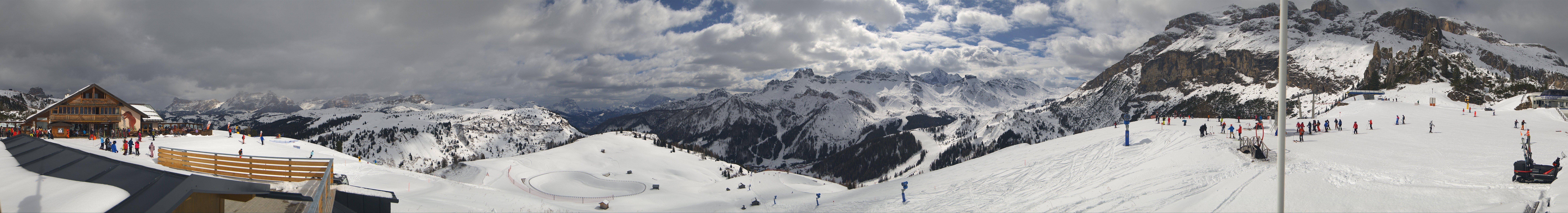 Archiv Foto Webcam Rundblick Bec de Roces, Arabba