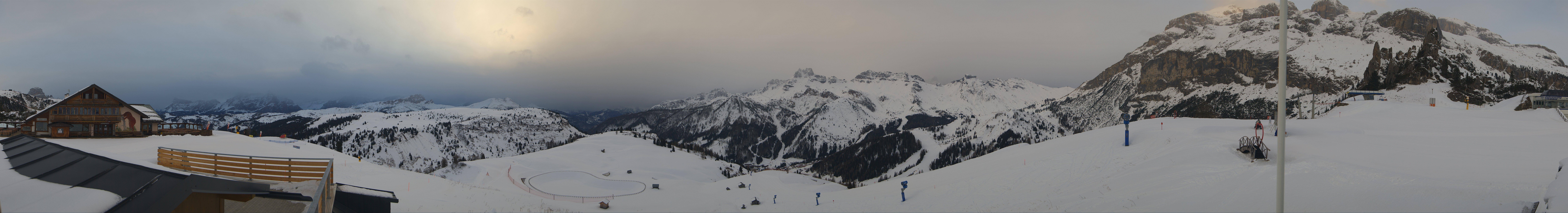 Archiv Foto Webcam Rundblick Bec de Roces, Arabba