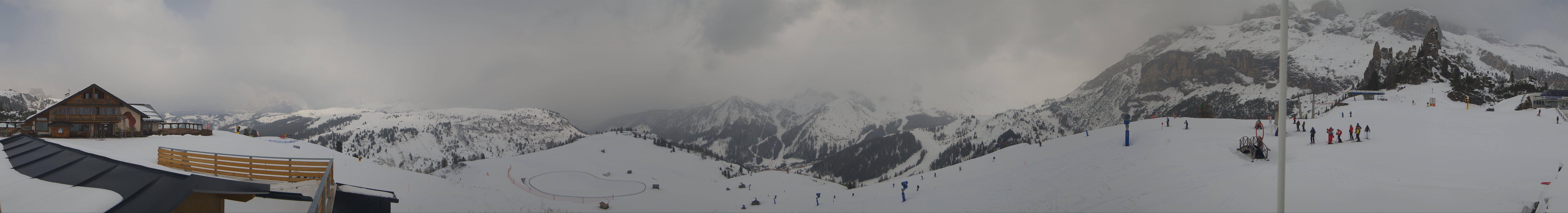 Archiv Foto Webcam Rundblick Bec de Roces, Arabba