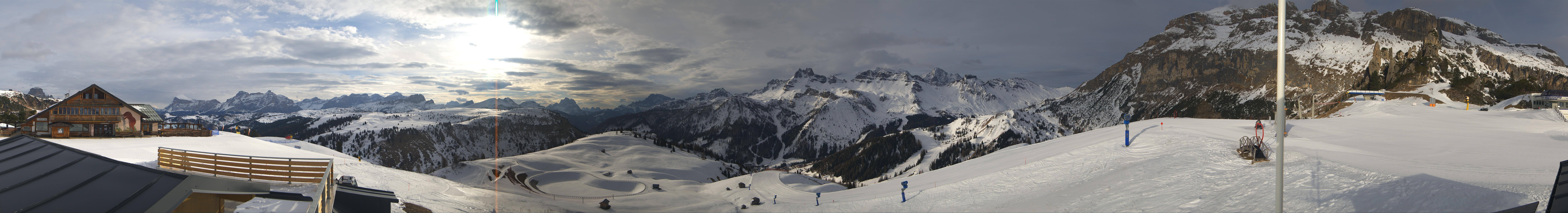 Archiv Foto Webcam Rundblick Bec de Roces, Arabba