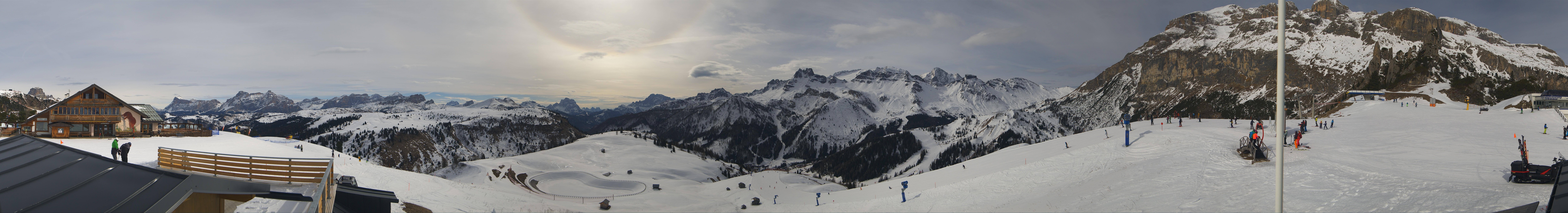 Archiv Foto Webcam Rundblick Bec de Roces, Arabba