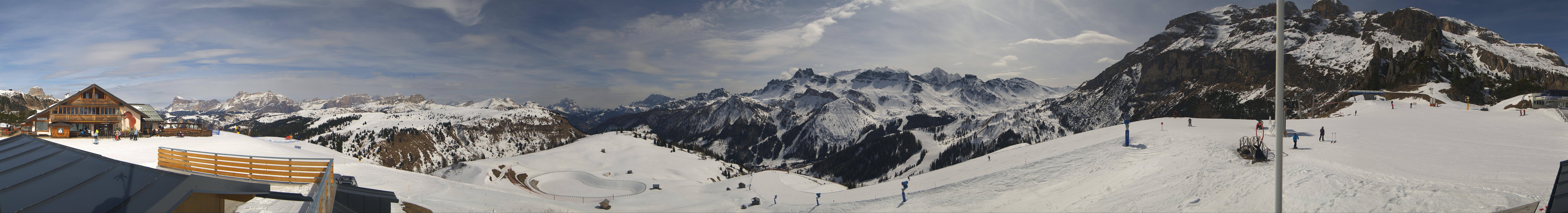 Archiv Foto Webcam Rundblick Bec de Roces, Arabba