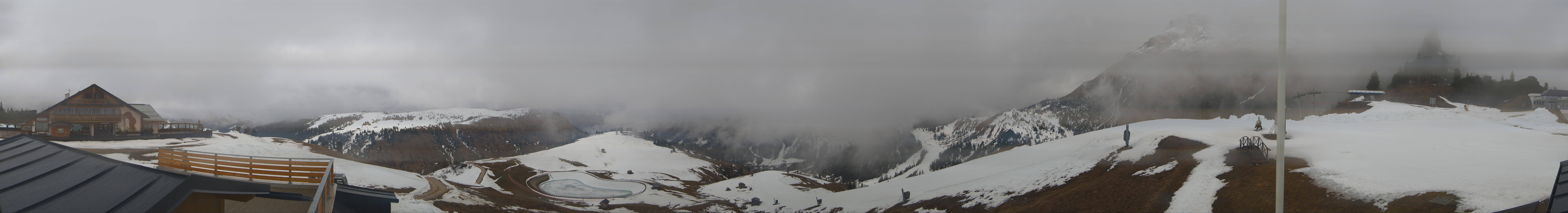 Archiv Foto Webcam Rundblick Bec de Roces, Arabba