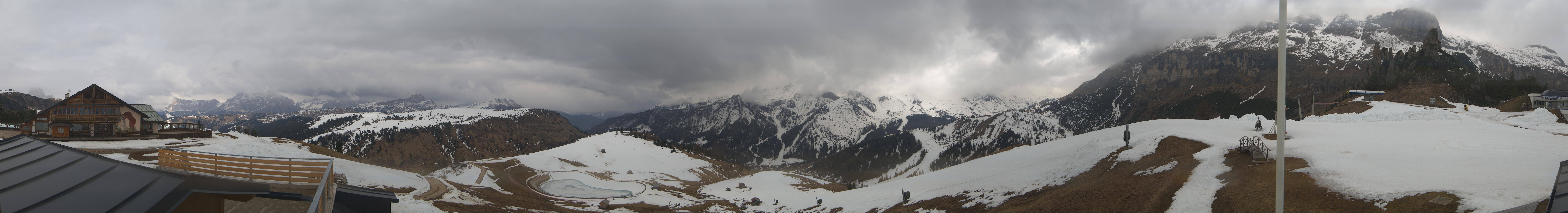 Archiv Foto Webcam Rundblick Bec de Roces, Arabba