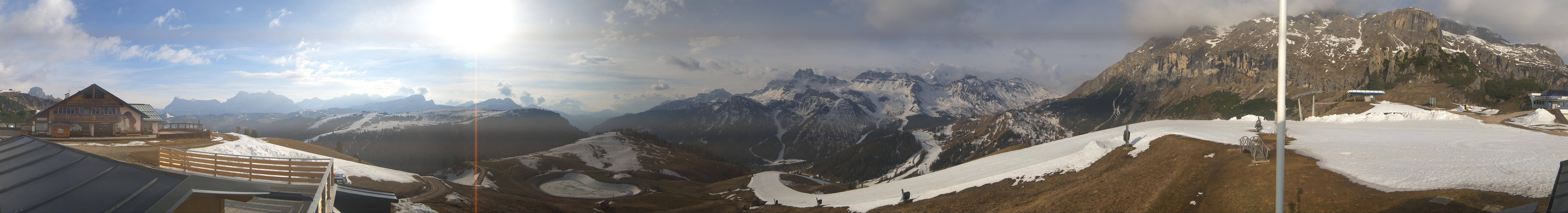 Archiv Foto Webcam Rundblick Bec de Roces, Arabba