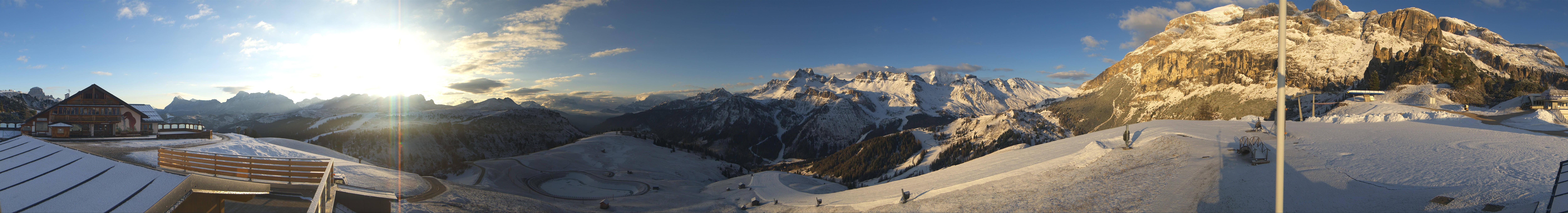 Archiv Foto Webcam Rundblick Bec de Roces, Arabba