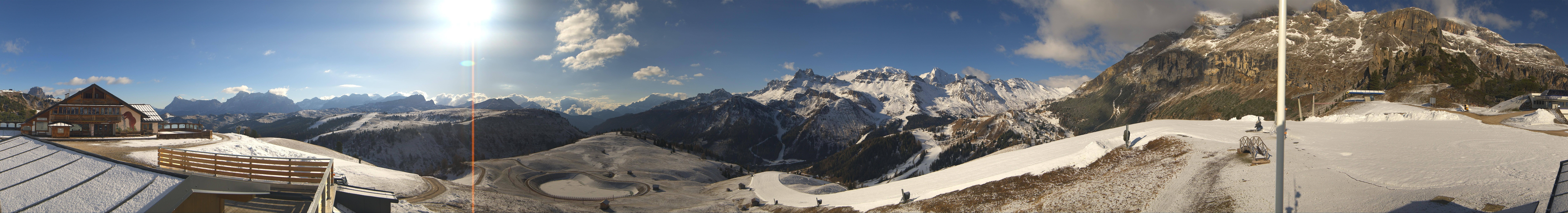 Archiv Foto Webcam Rundblick Bec de Roces, Arabba