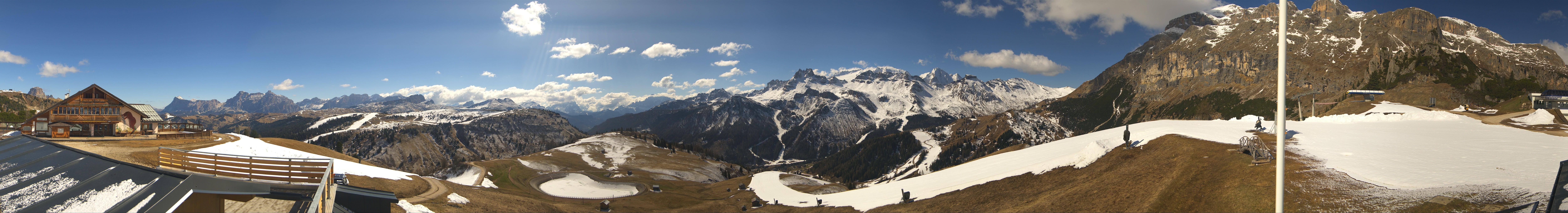 Archiv Foto Webcam Rundblick Bec de Roces, Arabba