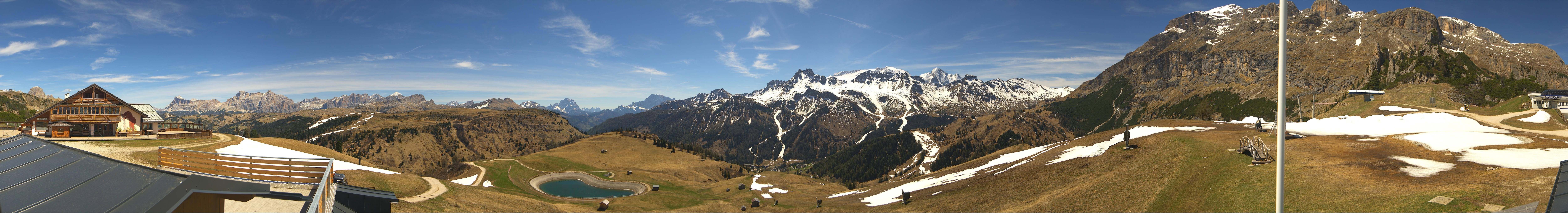 Archiv Foto Webcam Rundblick Bec de Roces, Arabba