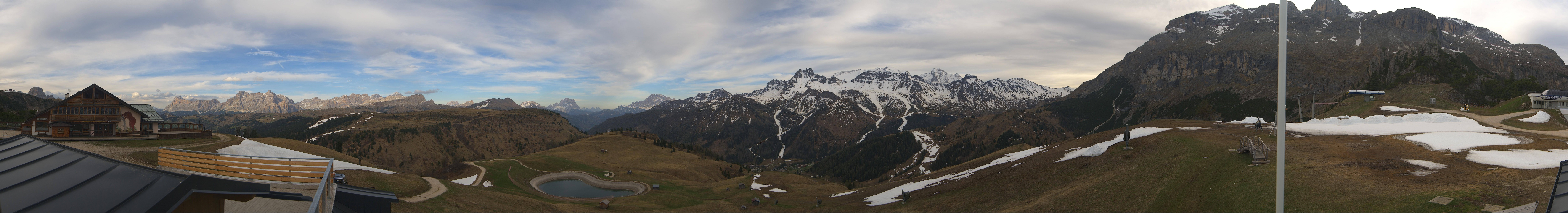 Archiv Foto Webcam Rundblick Bec de Roces, Arabba