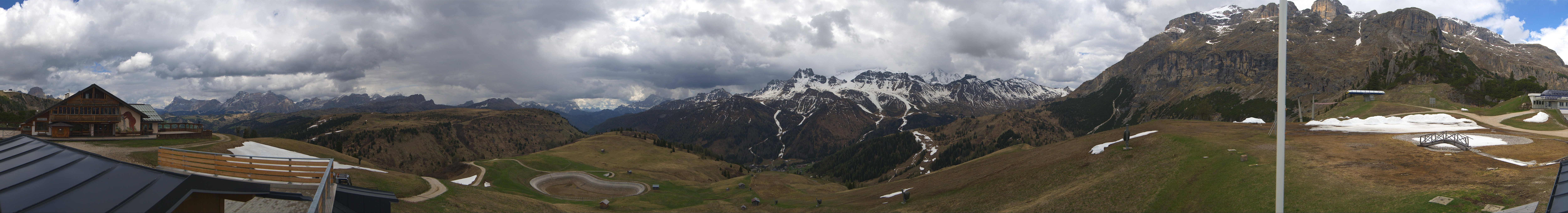 Archiv Foto Webcam Rundblick Bec de Roces, Arabba