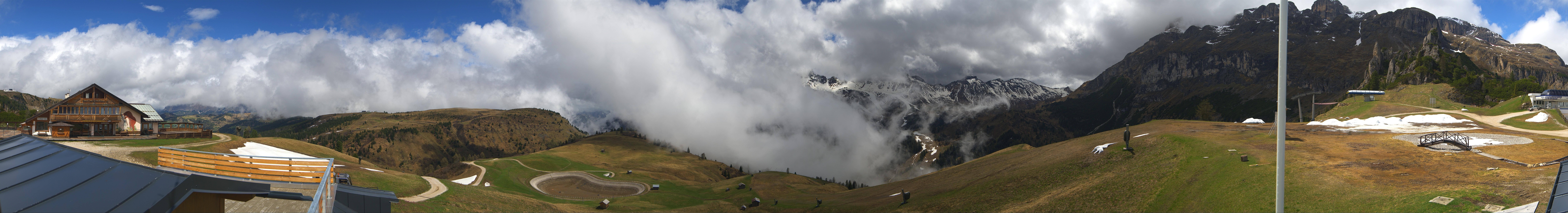 Archiv Foto Webcam Rundblick Bec de Roces, Arabba