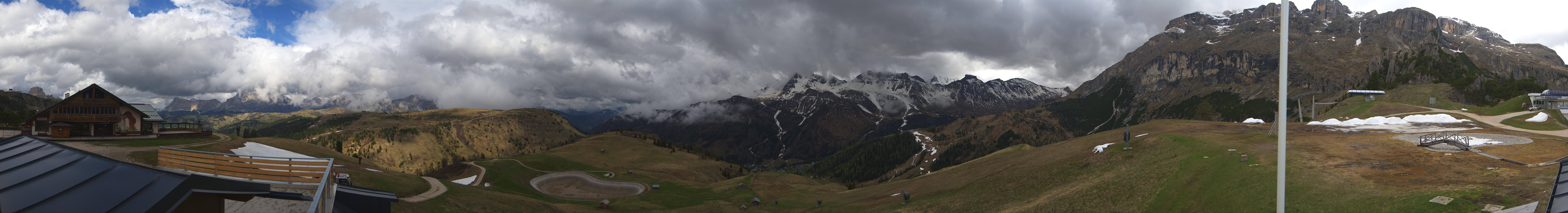 Archiv Foto Webcam Rundblick Bec de Roces, Arabba