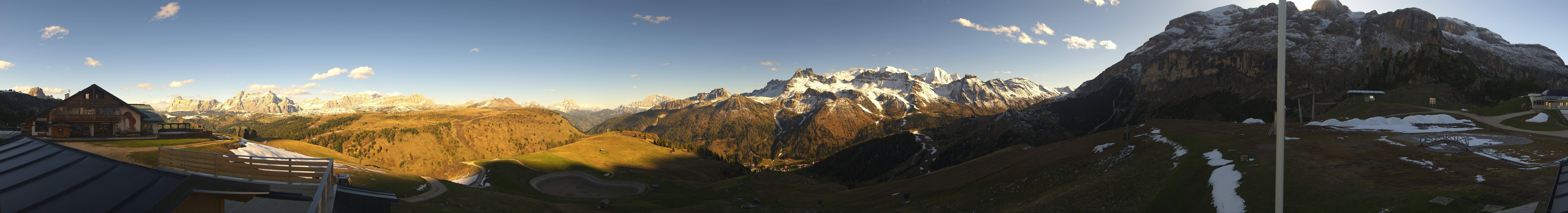 Archiv Foto Webcam Rundblick Bec de Roces, Arabba