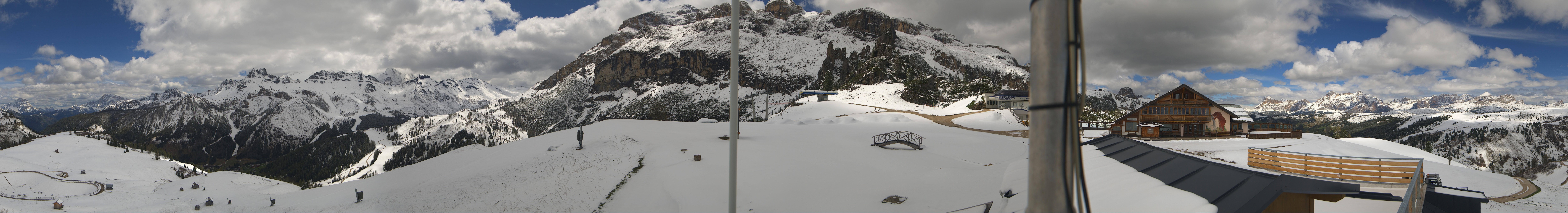 Archiv Foto Webcam Rundblick Bec de Roces, Arabba