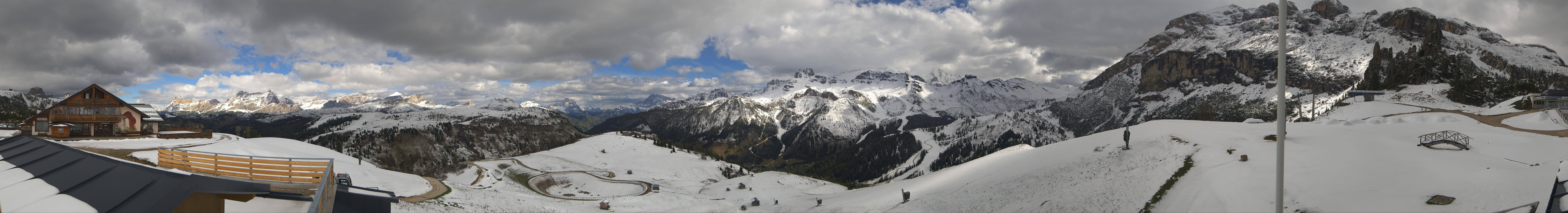 Archiv Foto Webcam Rundblick Bec de Roces, Arabba