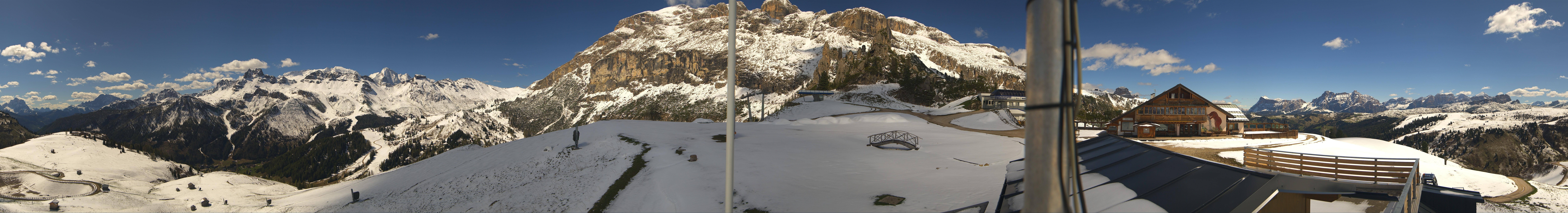 Archiv Foto Webcam Rundblick Bec de Roces, Arabba