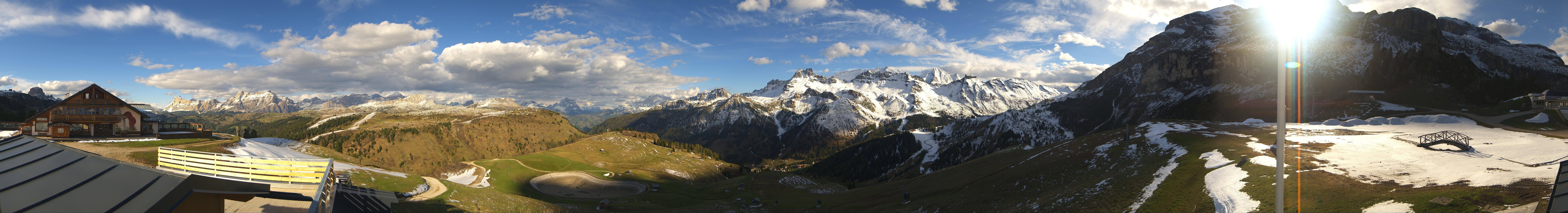 Archiv Foto Webcam Rundblick Bec de Roces, Arabba