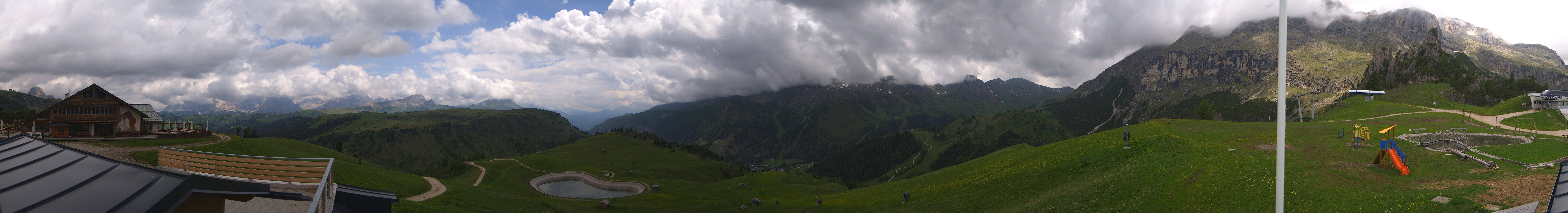 Archiv Foto Webcam Rundblick Bec de Roces, Arabba