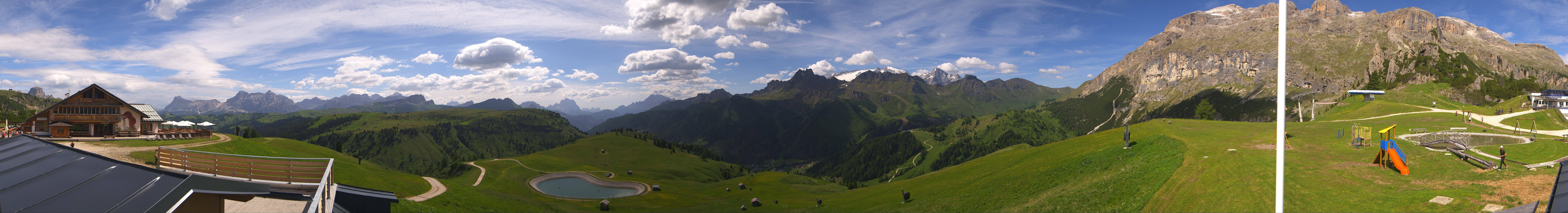 Archiv Foto Webcam Rundblick Bec de Roces, Arabba