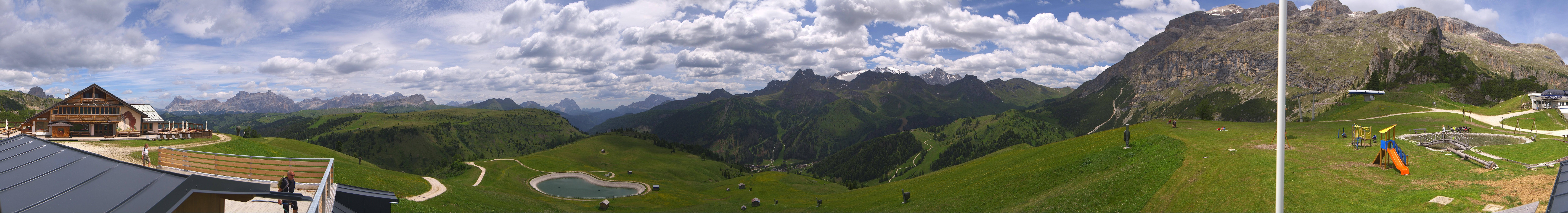 Archiv Foto Webcam Rundblick Bec de Roces, Arabba