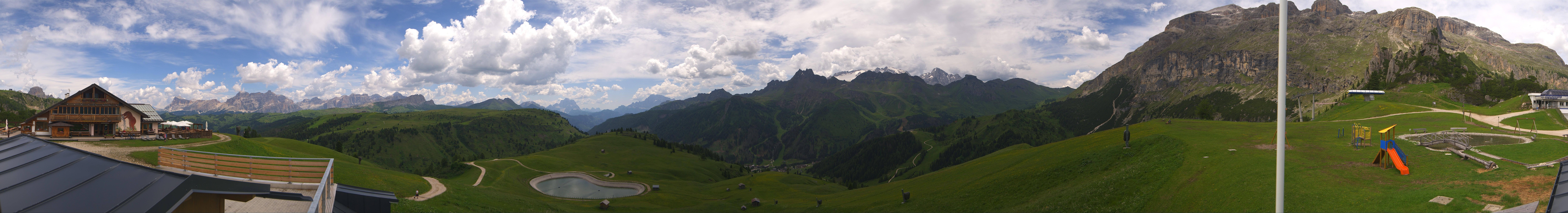 Archiv Foto Webcam Rundblick Bec de Roces, Arabba