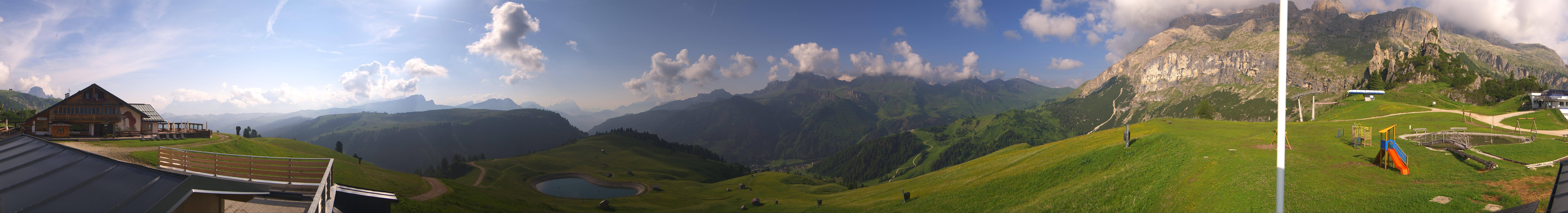 Archiv Foto Webcam Rundblick Bec de Roces, Arabba