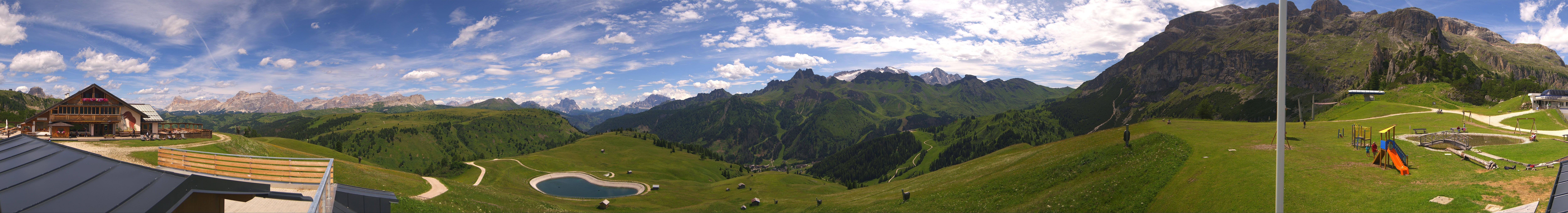 Archiv Foto Webcam Rundblick Bec de Roces, Arabba