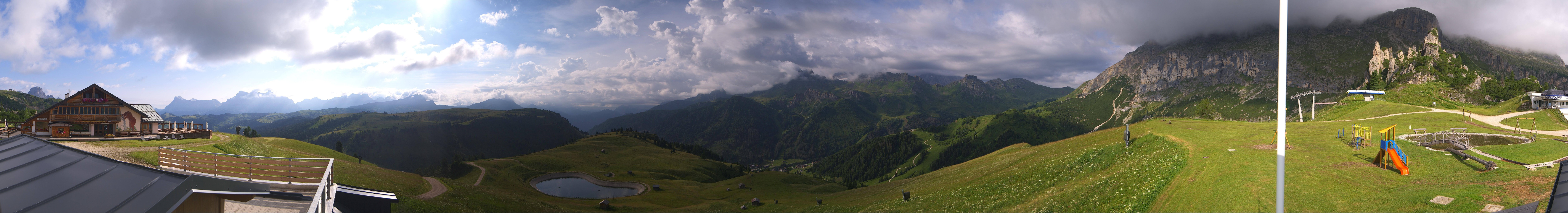 Archiv Foto Webcam Rundblick Bec de Roces, Arabba